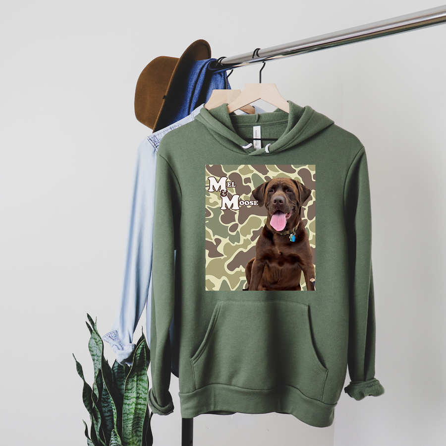 Retro Mel and Moose Fleece Hoodie