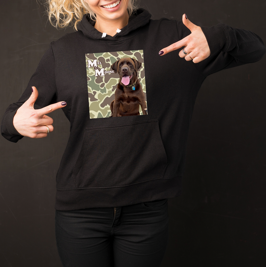 Retro Mel and Moose Fleece Hoodie