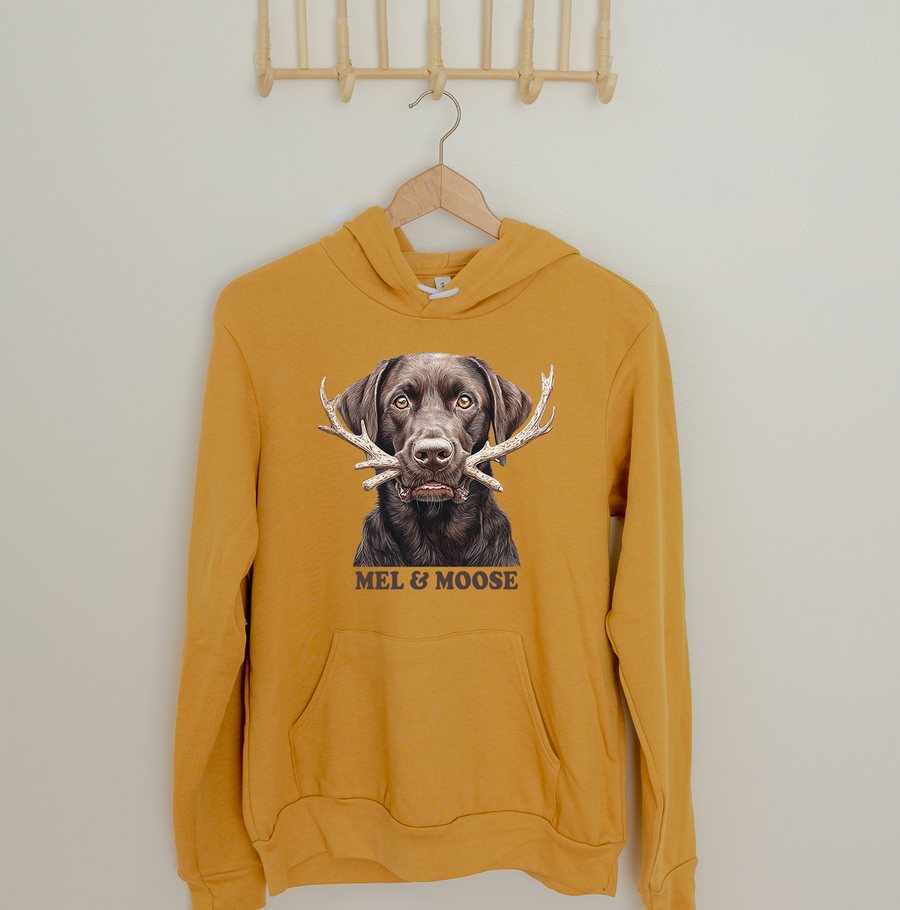 Mel and Moose Antlers Fleece Hoodie