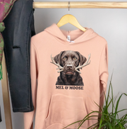 Mel and Moose Antlers Fleece Hoodie