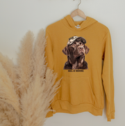 Moose in a Hat Fleece Hoodie