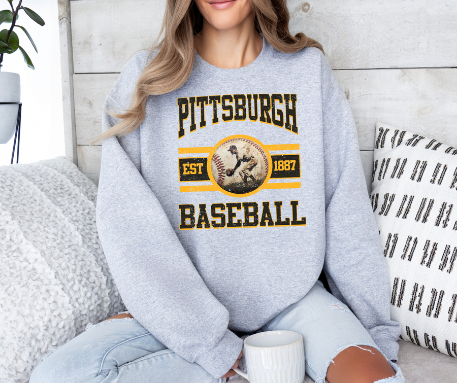 Vintage City Baseball Sweatshirt