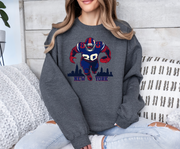 Vintage City Cartoon Football Sweatshirt