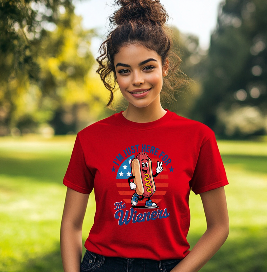 Here For The Wieners Unisex T-shirt