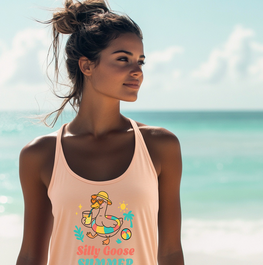 Silly Goose Summer Women's Perfect Racerback Tank