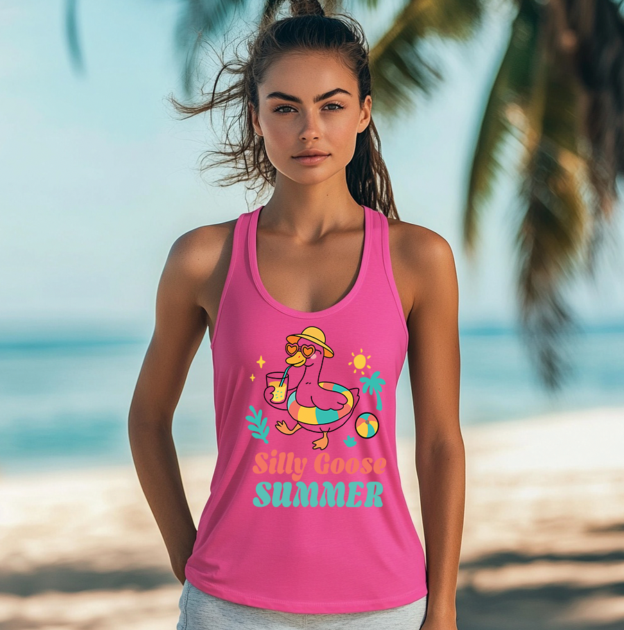 Silly Goose Summer Women's Perfect Racerback Tank