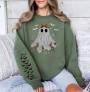 Cute Lace Ghost Sweatshirt (Front and Sleeve)