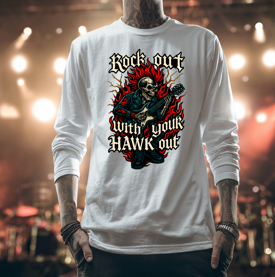 Rock Out With Your Hawk Out Unisex Long Sleeve T-shirt