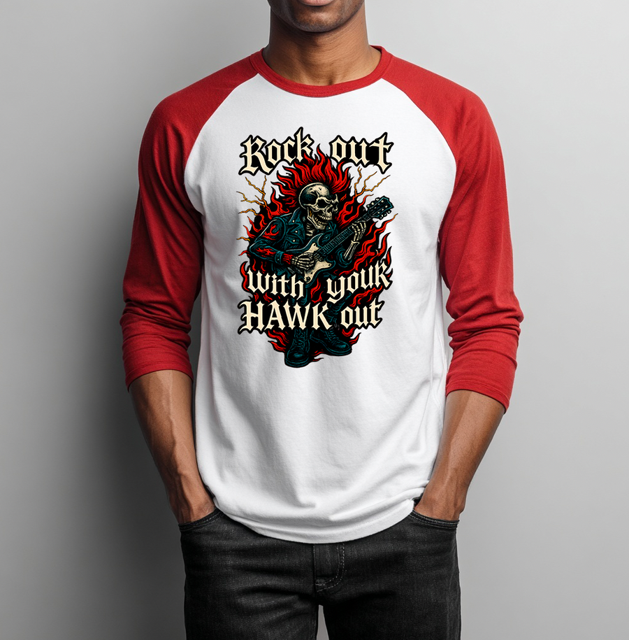 Rock Out With Your Hawk Out Unisex Raglan