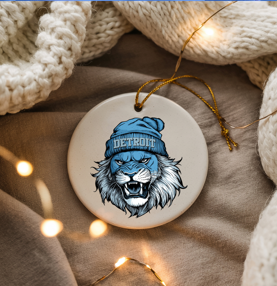 Lions Beanie - Holiday Ornament (Copy)