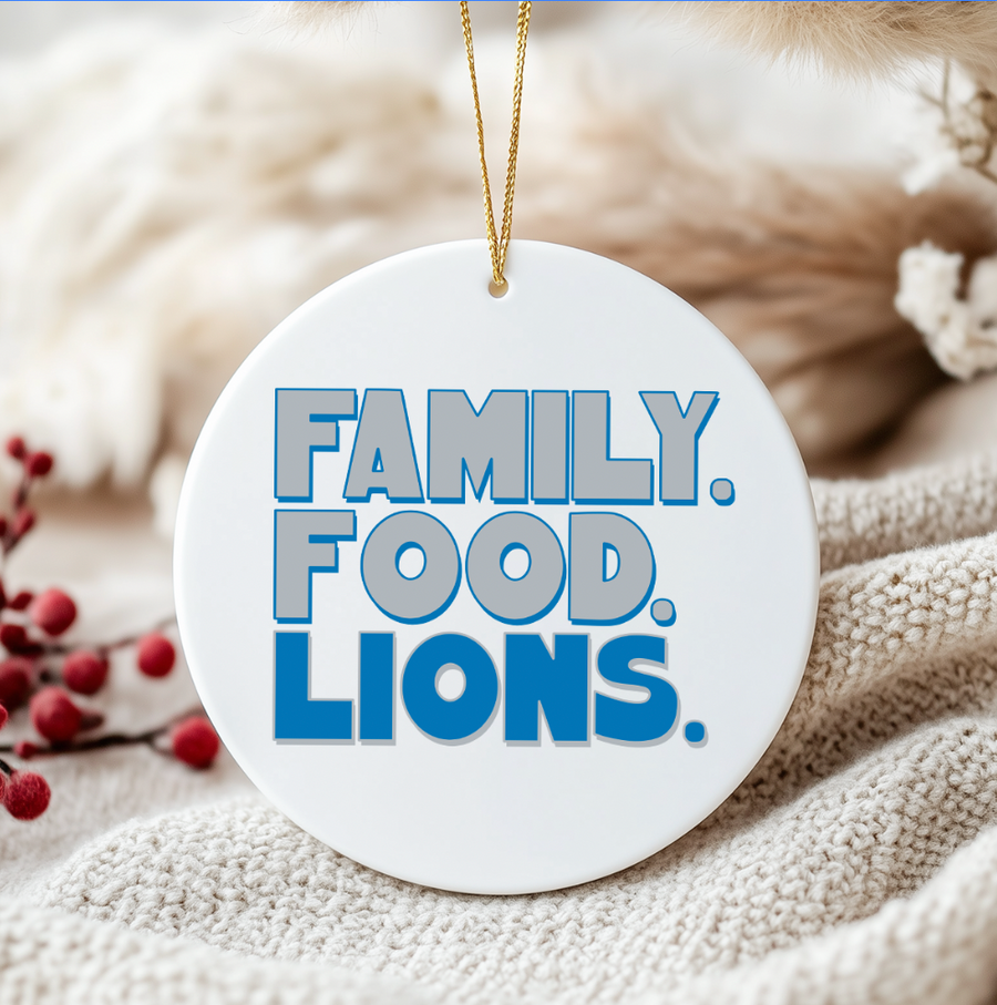 Family Food Lions - Holiday Ornament