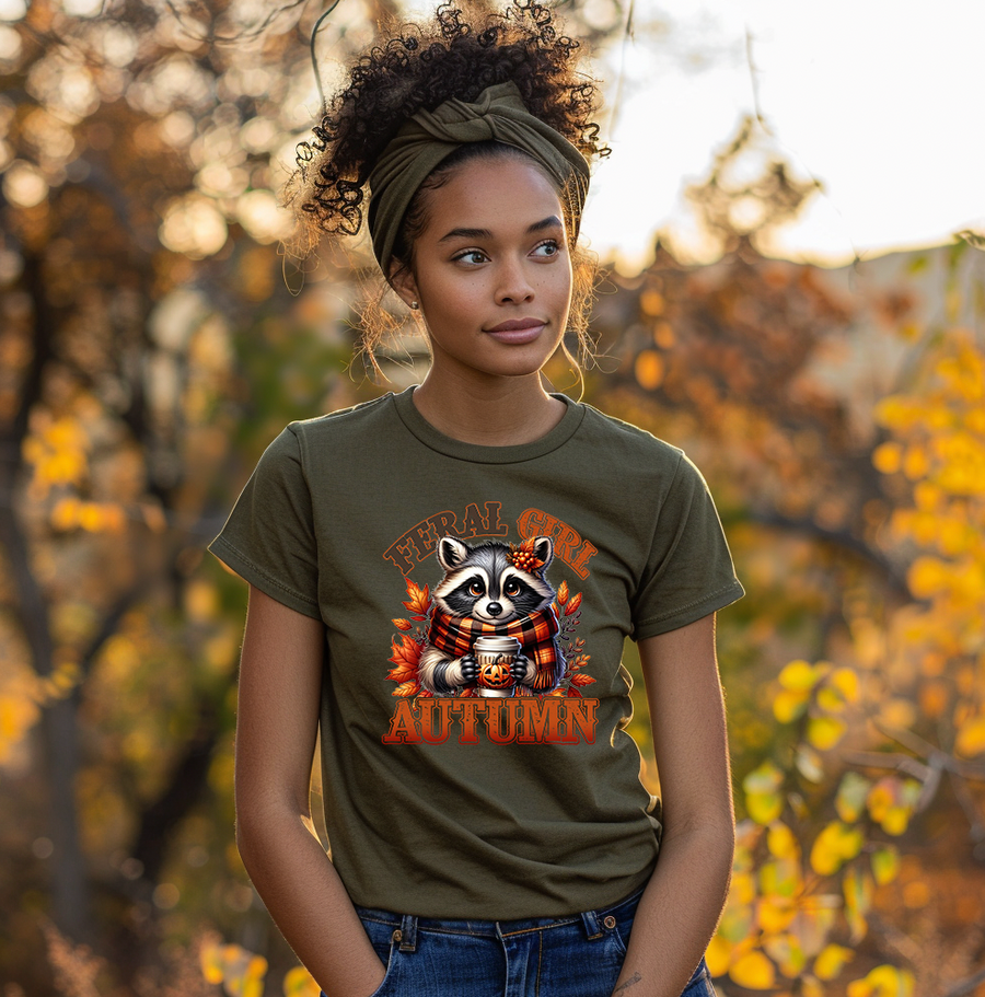 Feral Girl Autumn Unisex T-shirt