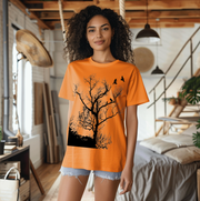 Crows in Tree Unisex T-shirt (Comfort Colors/Oversized Print)