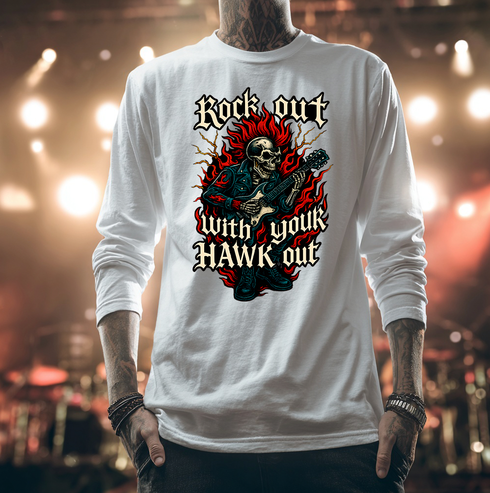 Rock Out With Your Hawk Out Unisex Long Sleeve T-shirt