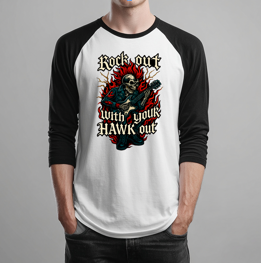 Rock Out With Your Hawk Out Unisex Raglan