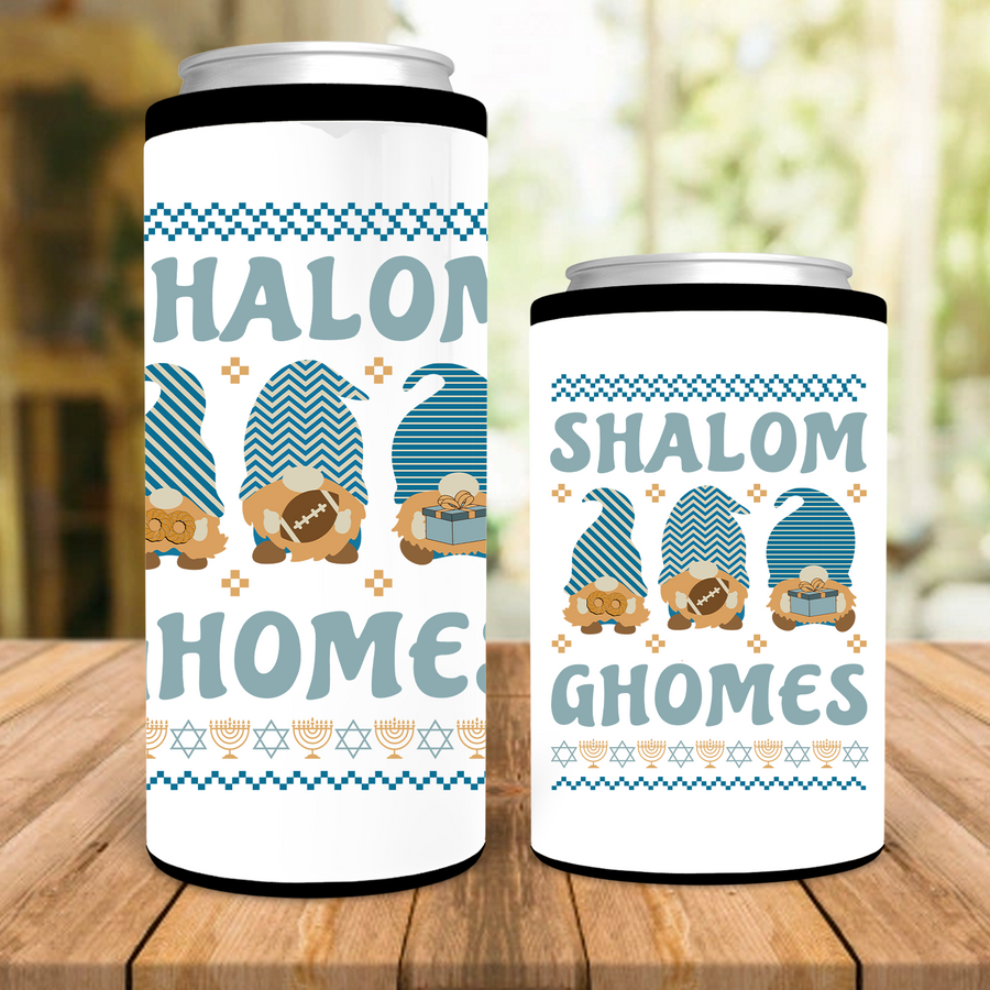 Shalom Gnomes Can Cooler