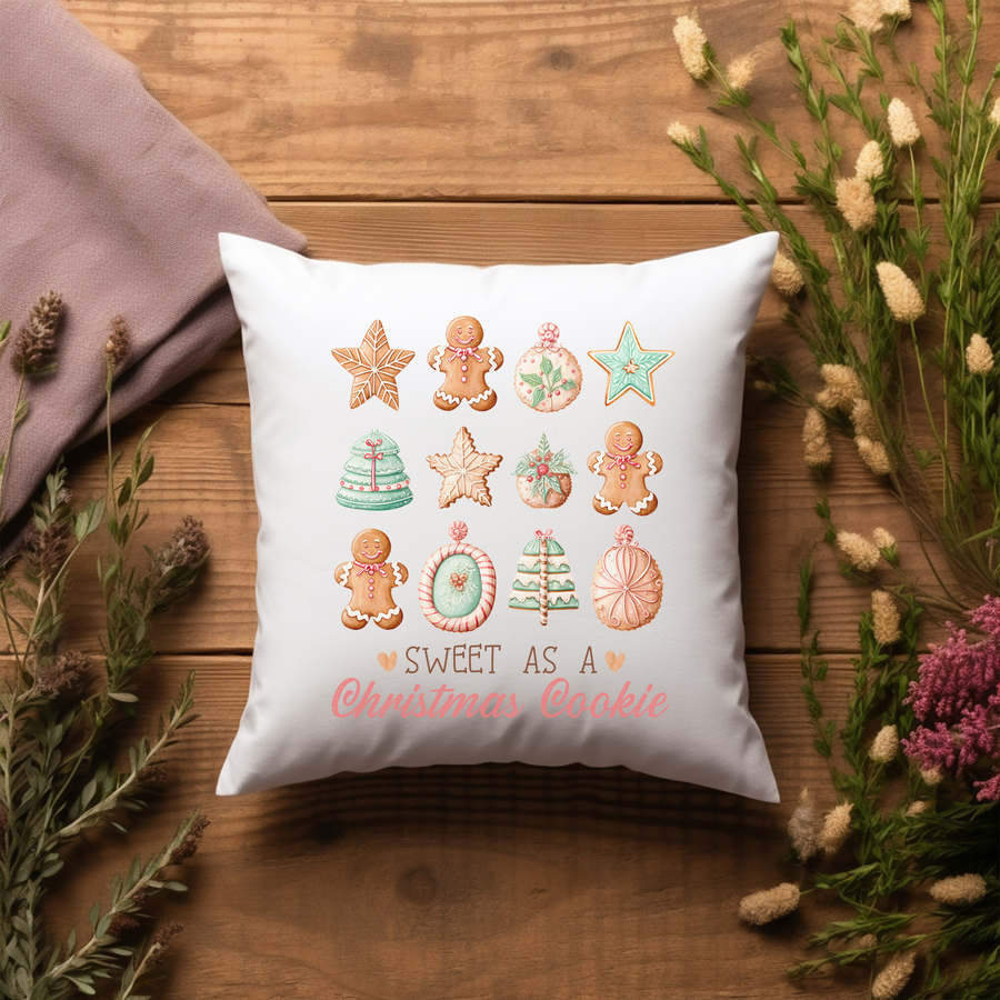 Sweet as a Christmas Cookie Pillow Case