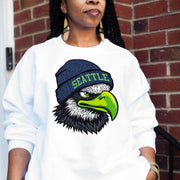 Seattle Beanie Vintage Cartoon Unisex Sweatshirt