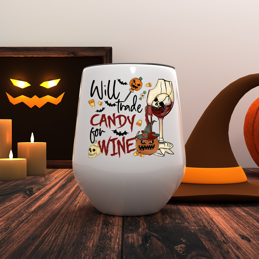Will Trade Candy For Wine Wine Tumbler