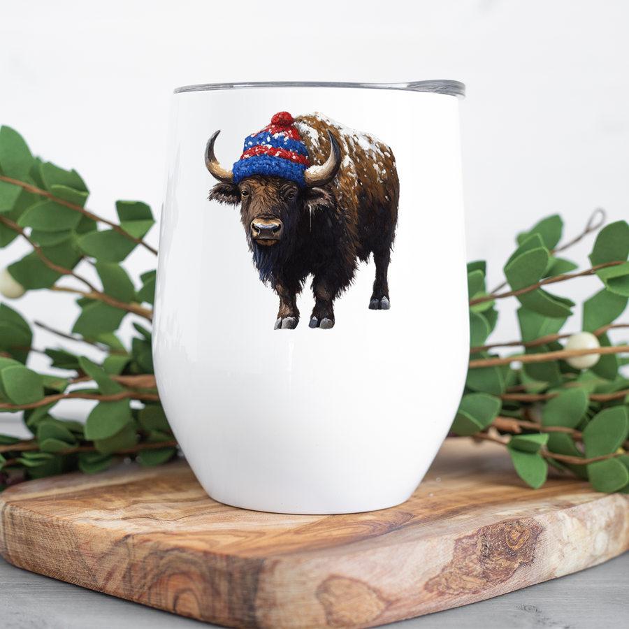 Winter in Buffalo Wine Tumbler