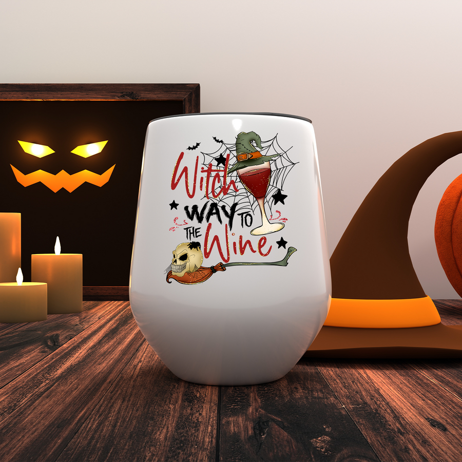 Witch Way to the Wine Wine Tumbler
