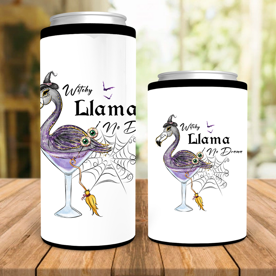 Witchy Llama Can Cooler
