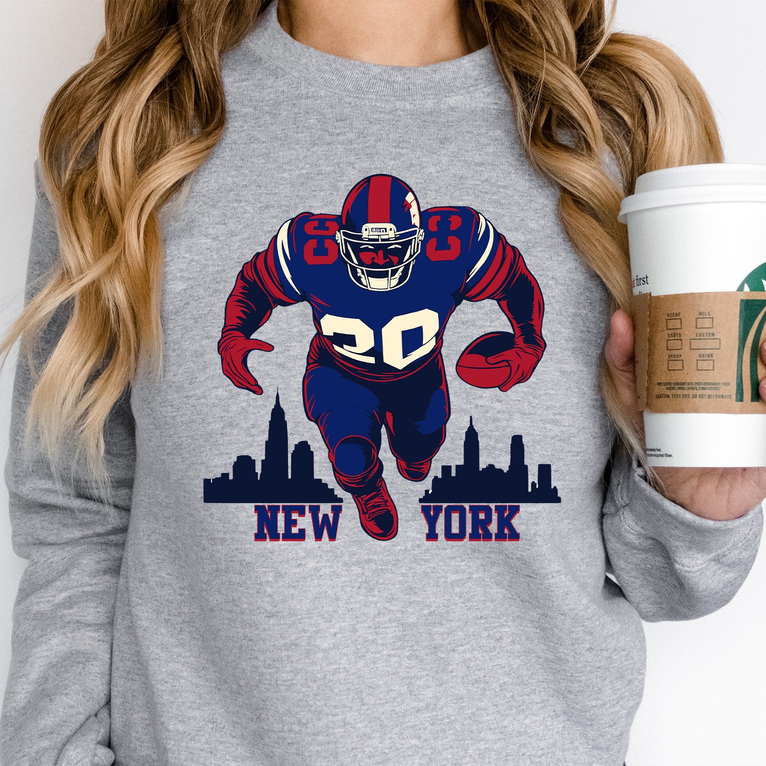 New York Football Vintage Cartoon Unisex Sweatshirt