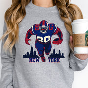 New York Football Vintage Cartoon Unisex Sweatshirt
