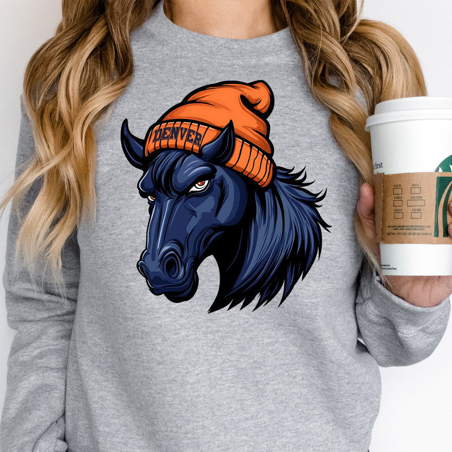 Denver Beanie Vintage Cartoon Unisex Sweatshirt