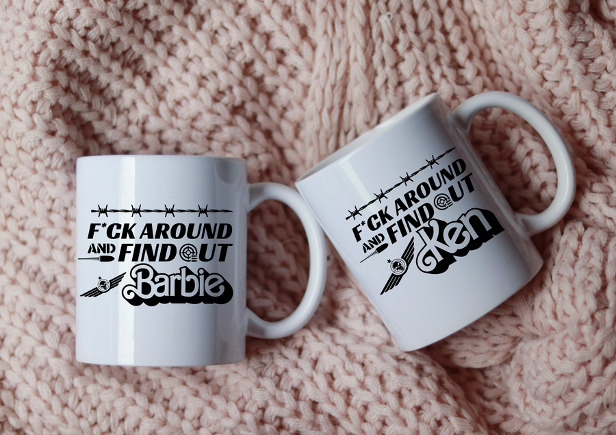 F Around and Find Out Barbie and Ken 15oz Mug