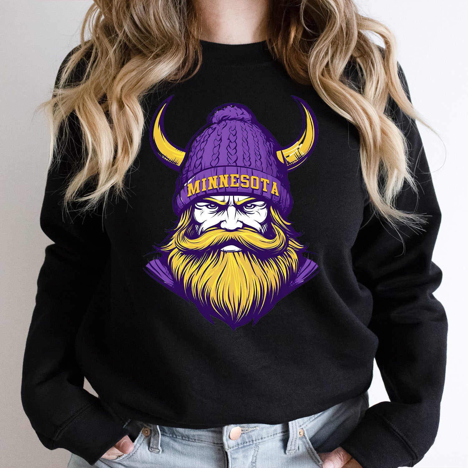 Minnesota Viking Vintage Cartoon Unisex Sweatshirt
