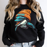 Miami Beanie Vintage Cartoon Unisex Sweatshirt