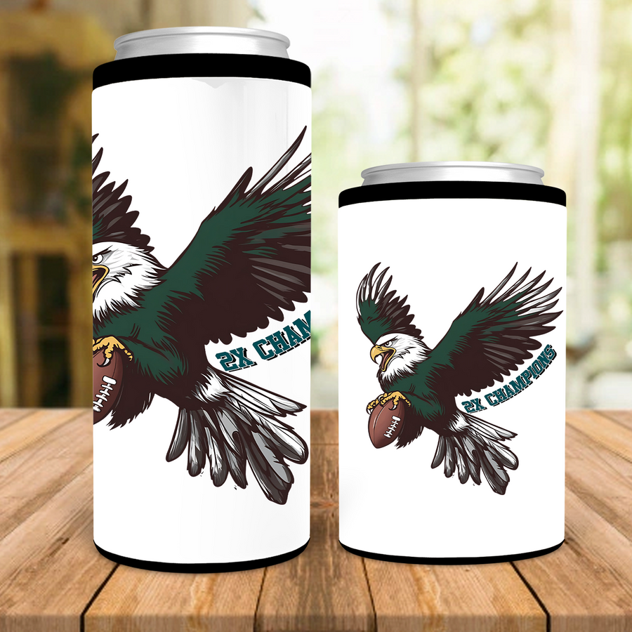 Eagles 2X Champions Can Cooler