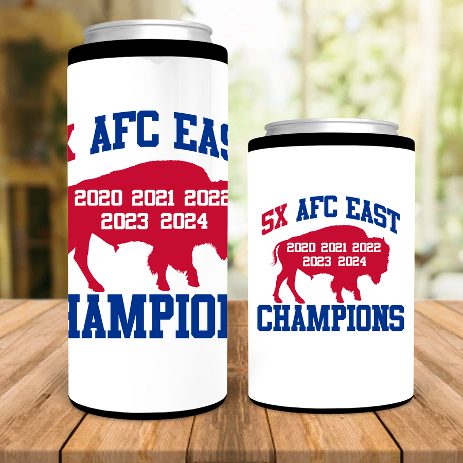 5x Champs Buffalo Can Cooler