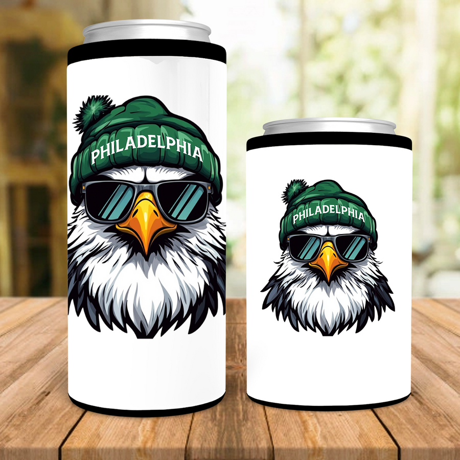 Philly Eagle Cartoon Can Cooler