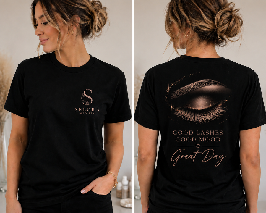Selora Med Spa Lashes Unisex T-shirt