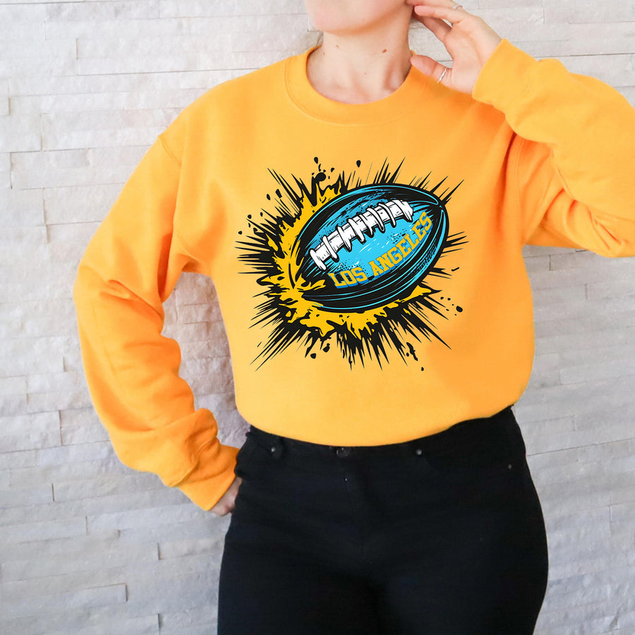 Los Angeles Vintage Football Cartoon Unisex Sweatshirt