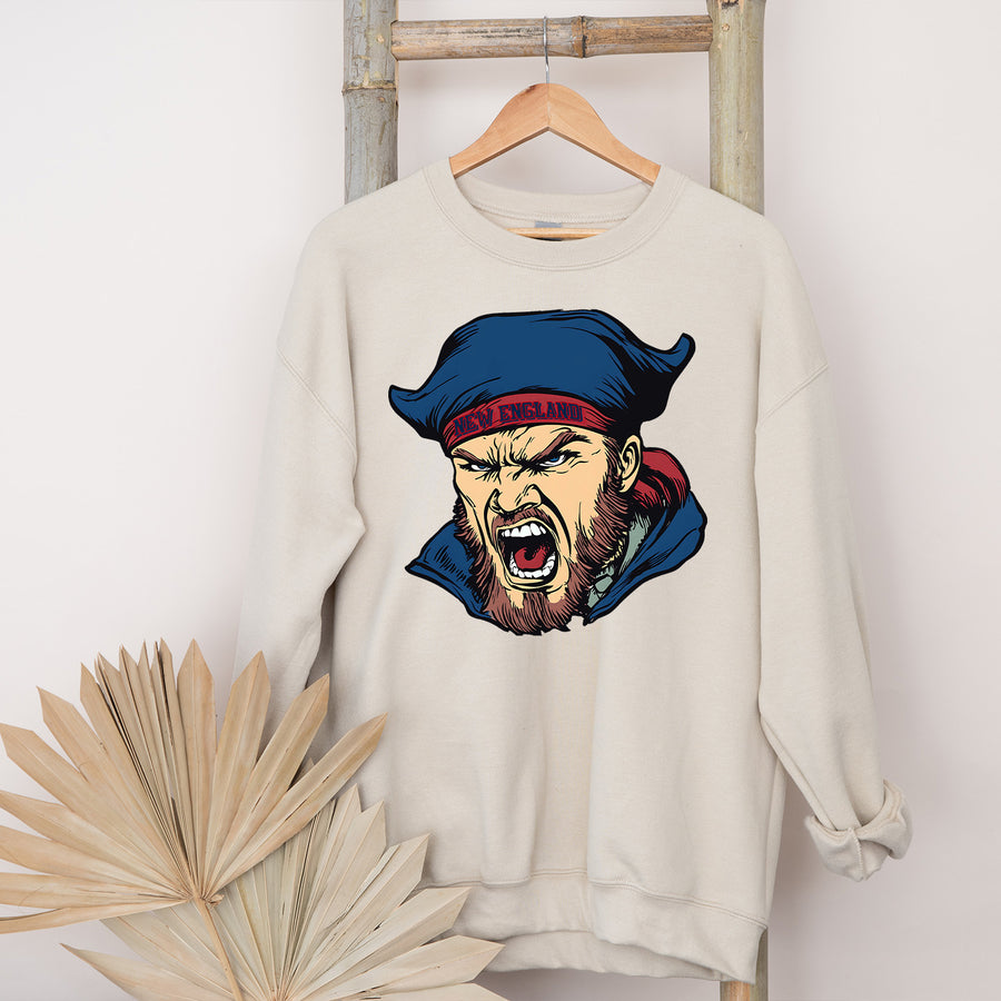 New England Vintage Cartoon Unisex Sweatshirt