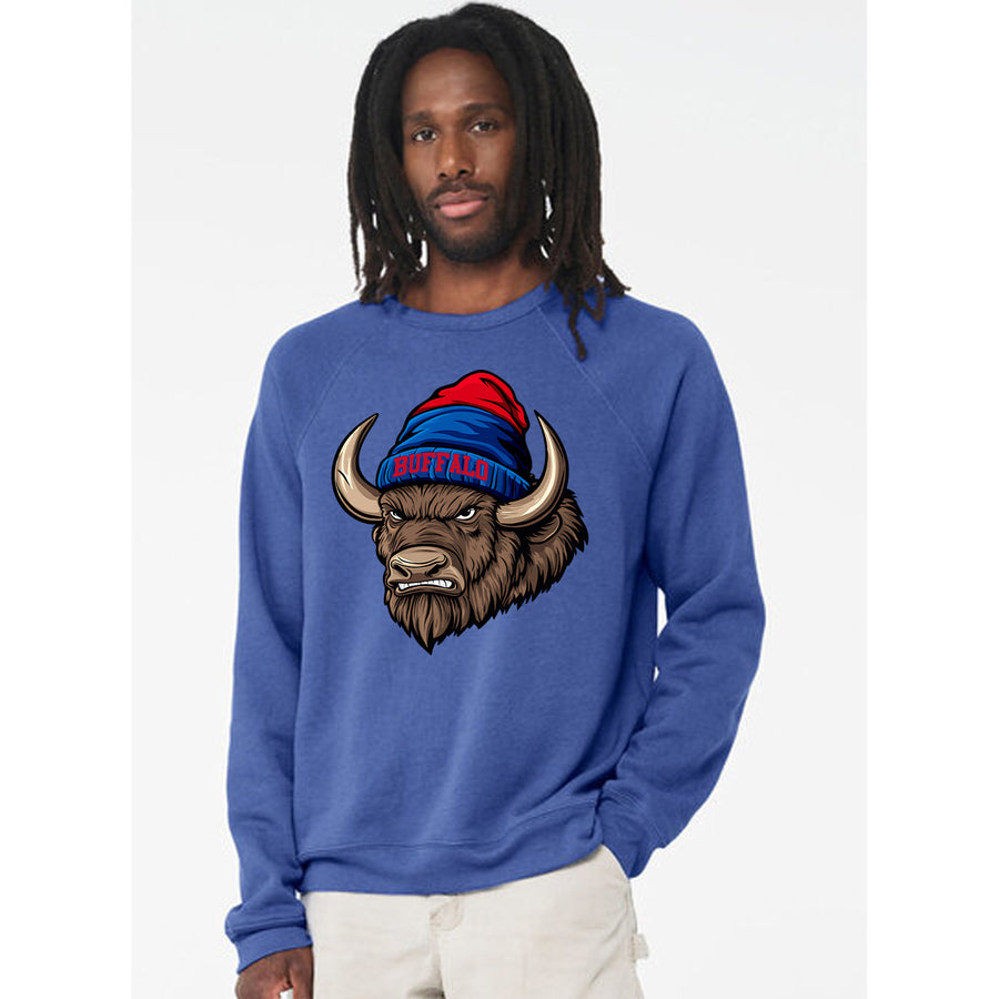 Buffalo Beanie Vintage Cartoon Unisex Sweatshirt