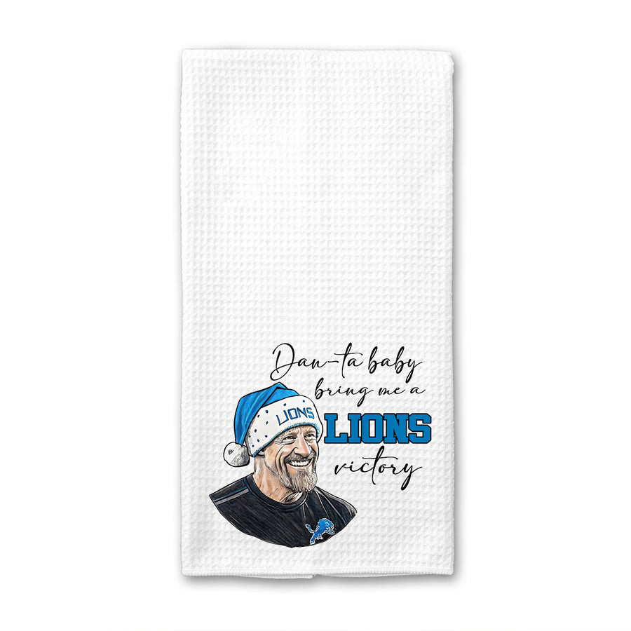 Dan-ta Baby Lions Victory Football Waffle Weave Towel