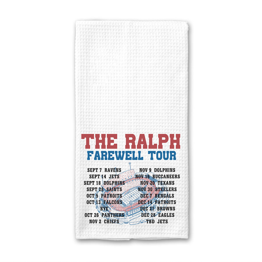 The Farewell Ralph Stadium Tour Waffle Weave Towel