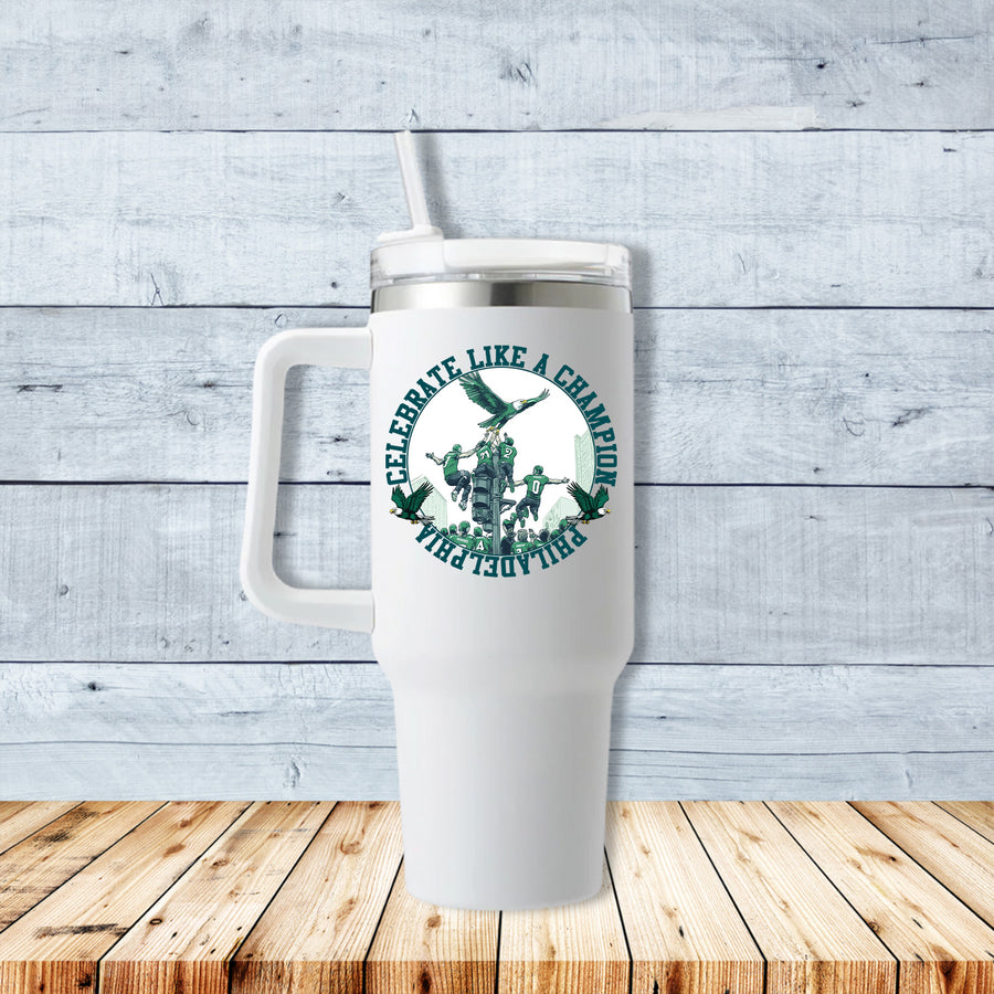 Philadelphia Celebrate Like a Champion 40oz Travel Mug