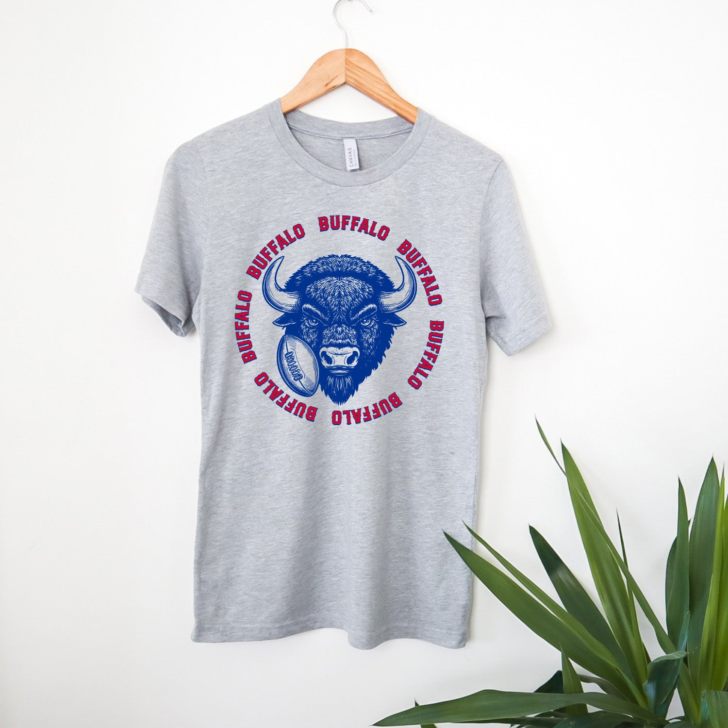 Vintage Buffalo Football Circle Unisex T-shirt