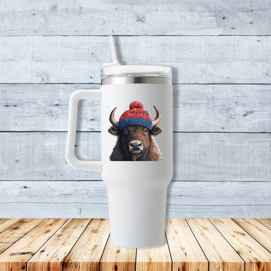 Winter Buffalo 40oz Travel Mug