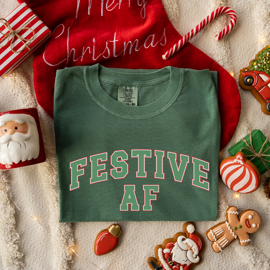 Festive AF Unisex T-shirt (Comfort Colors)