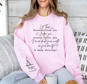 Let Them Heavy Blend Sweatshirt (Front and Sleeve)