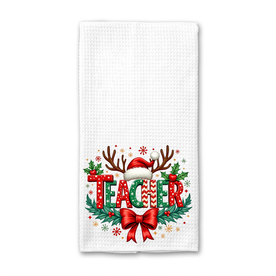 Holly Jolly Teacher Kitchen Towel (Copy) (Copy)