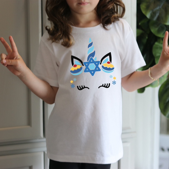 Hanukkah Unicorn Youth T-shirt