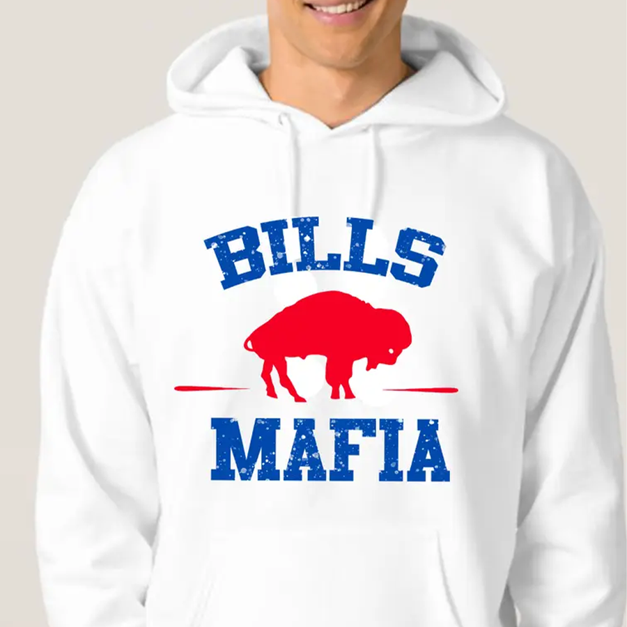 Retro Buffalo Mafia Unisex Fleece Hoodie
