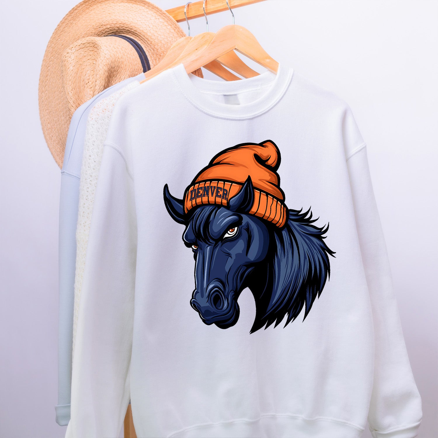Denver Beanie Vintage Cartoon Unisex Sweatshirt